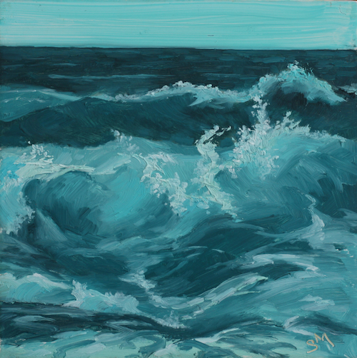 Turbulence 6x6 $225 at Hunter Wolff Gallery